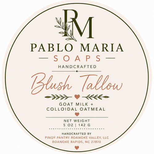 Blush Tallow™ Goat Milk & Colloidal Oatmeal Soap