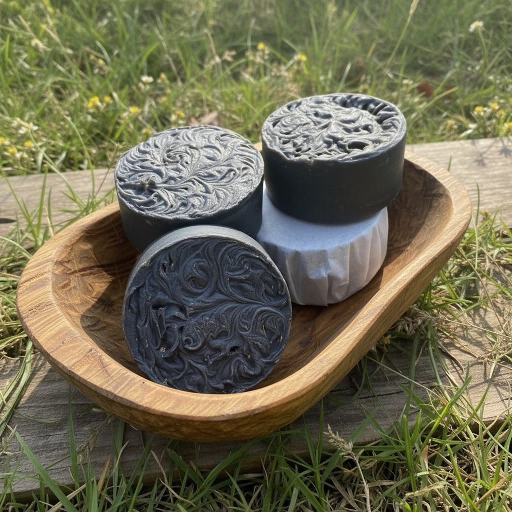 Black Willow Goat Milk & Activated Charcoal Handcrafted Soap (Unscented)