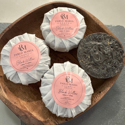 Black Willow Goat Milk & Activated Charcoal Handcrafted Soap (Unscented)