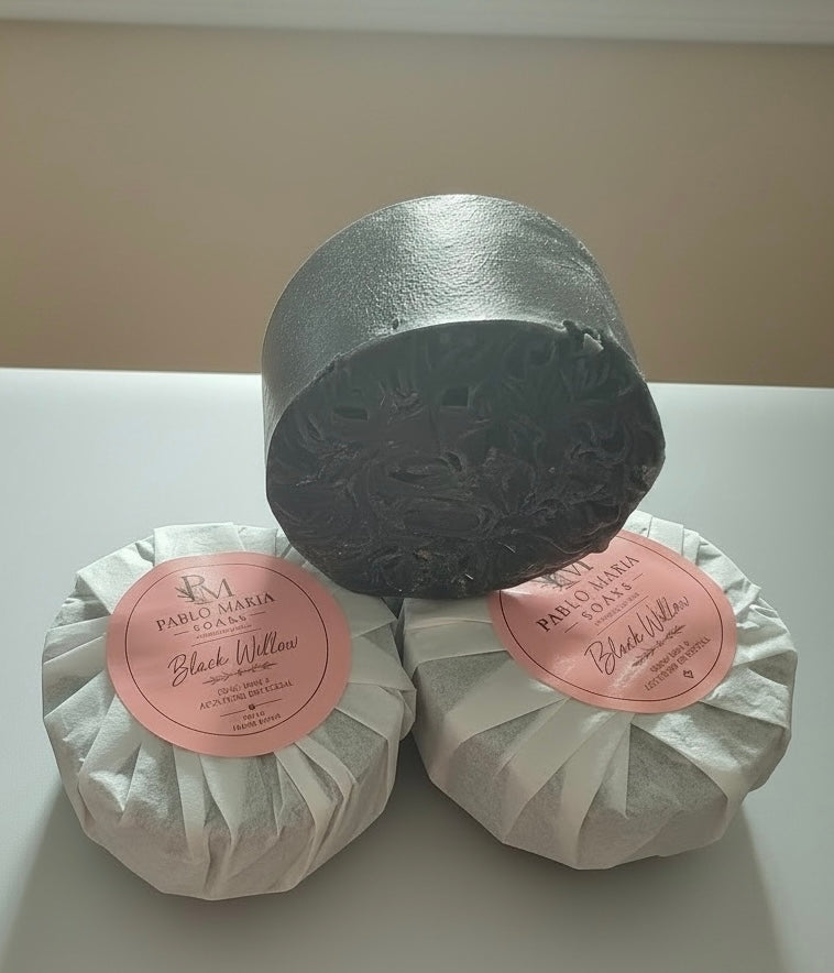 Black Willow Goat Milk & Activated Charcoal Handcrafted Soap (Unscented)