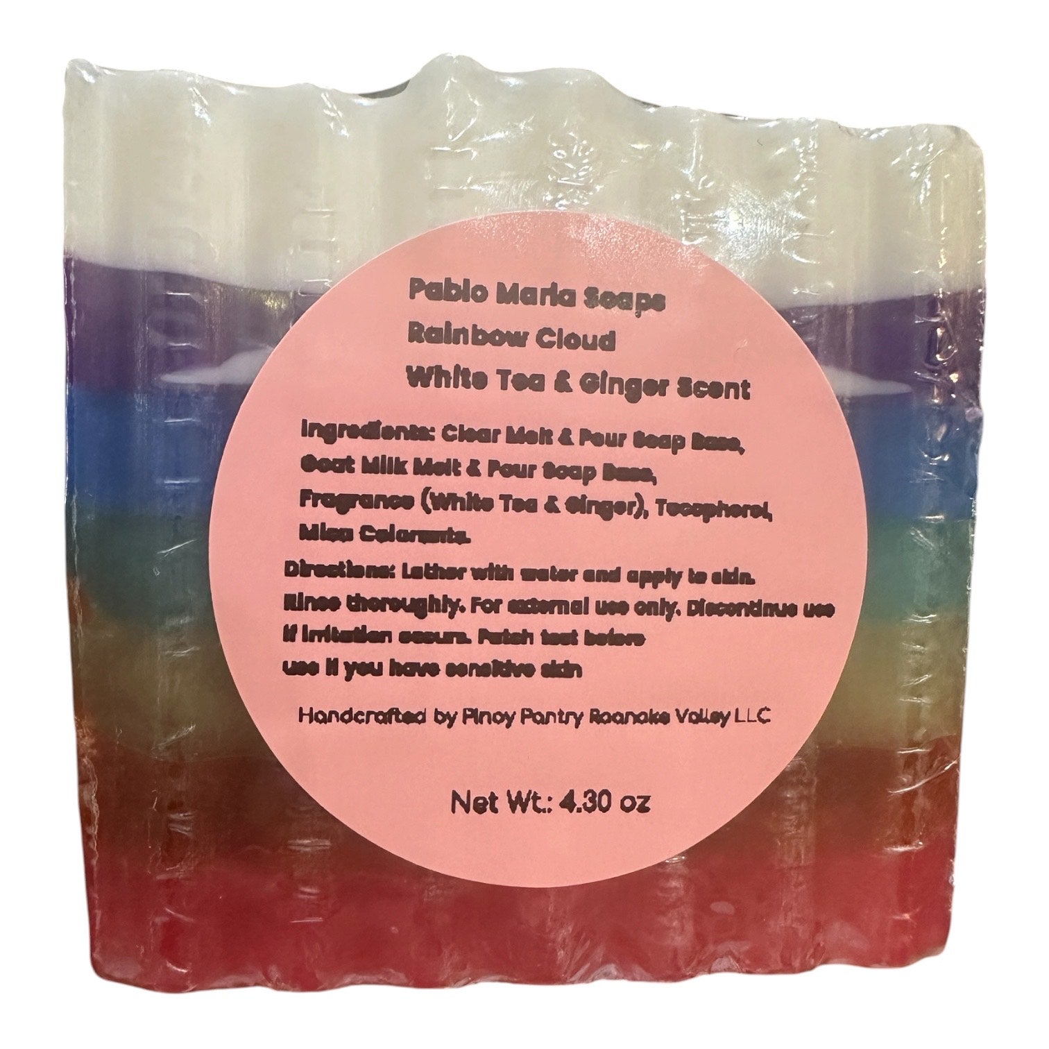 Rainbow Cloud Beauty Bar Soap (Scented)