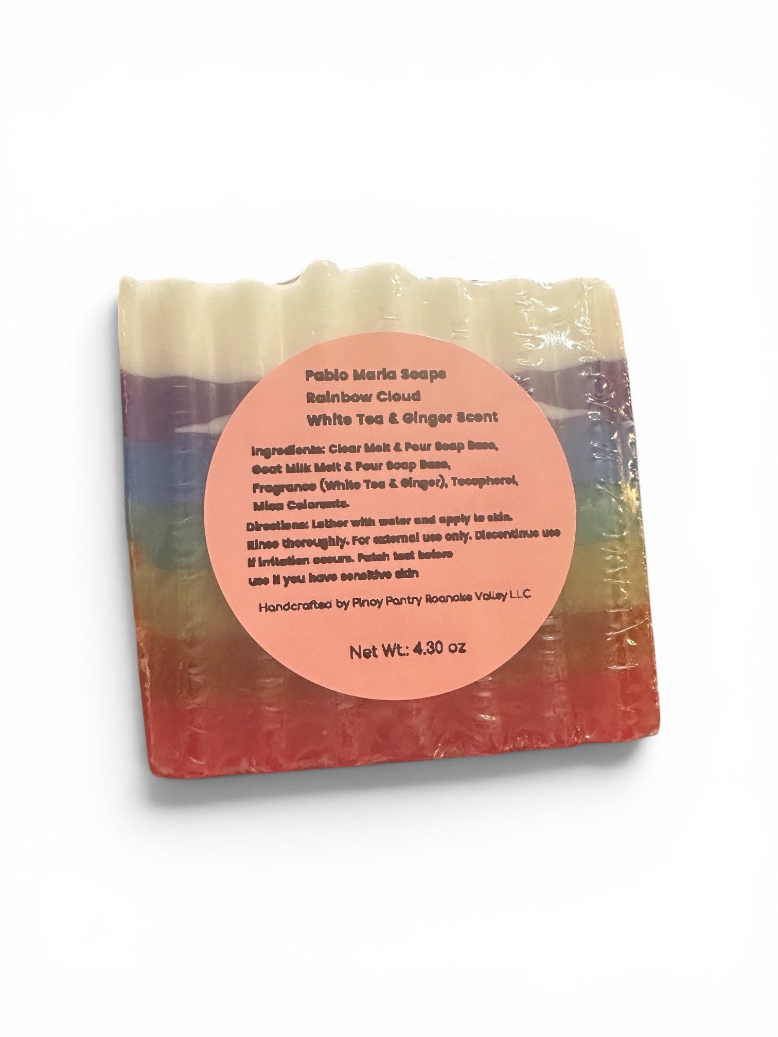Rainbow Cloud Beauty Bar Soap (Scented)