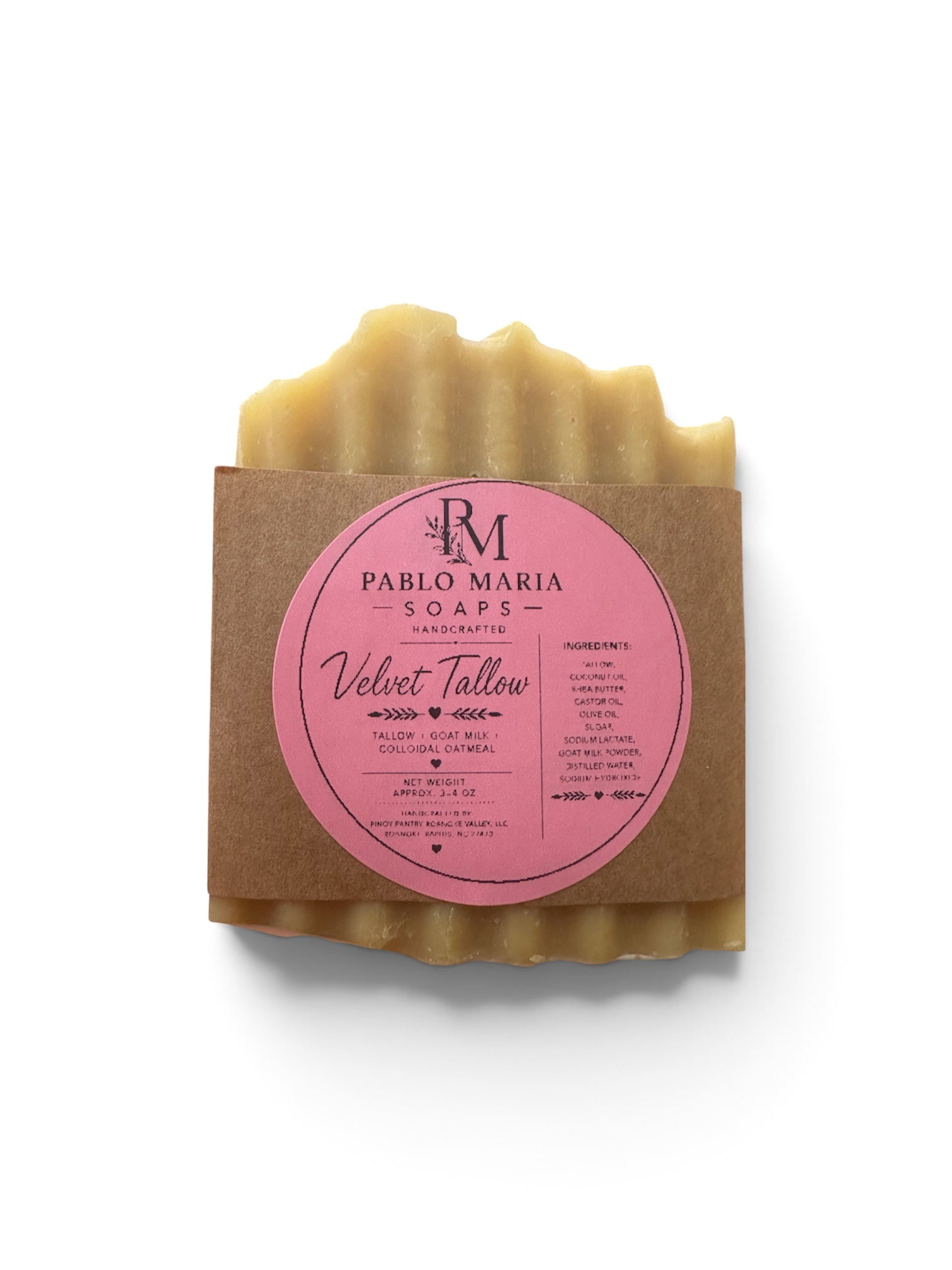 Velvet Tallow - Fragrance Free Tallow Soap